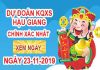 Con số may mắn trong kqxs hậu giang ngày 23/11