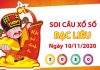 Soi cầu XSBL ngày 10/11/2020