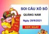 Soi cầu XSQNM ngày 28/9/2021