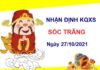 Nhận định KQXSST ngày 27/10/2021