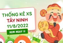 Thống kê kết quả xổ số Tây Ninh ngày 11/8/2022 hôm nay thứ 5