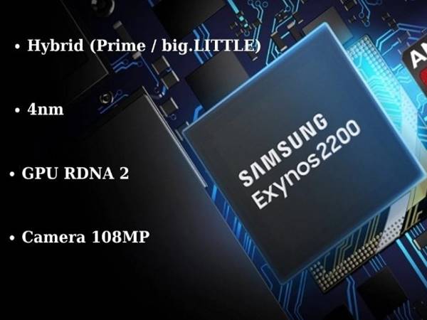 Một vài thông số kỹ thuật con chip Exynos 2200