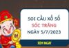 Soi cầu KQ xổ số Sóc Trăng ngày 5/7/2023 thứ 4 hôm nay