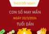 Con số may mắn tuổi Dần 20/3/2024 đánh ngay dễ ẵm giải