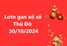 Loto gan xổ số Thủ Đô 30/10/2024