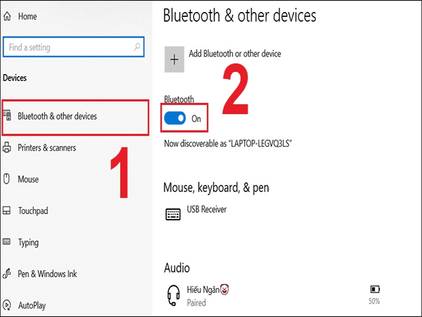 Bật Bluetooth trên máy tính