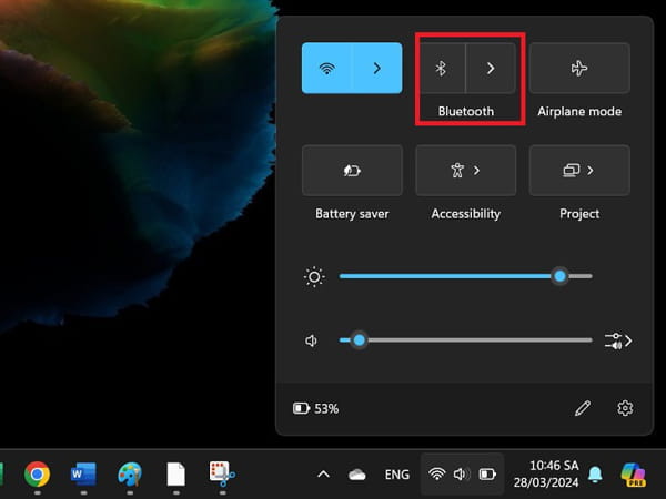 Bật bluetooth trên laptop