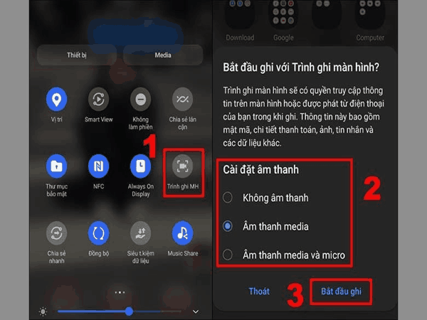 Cách quay màn hình trên điện thoại Samsung sử dụng tính năng tích hợp