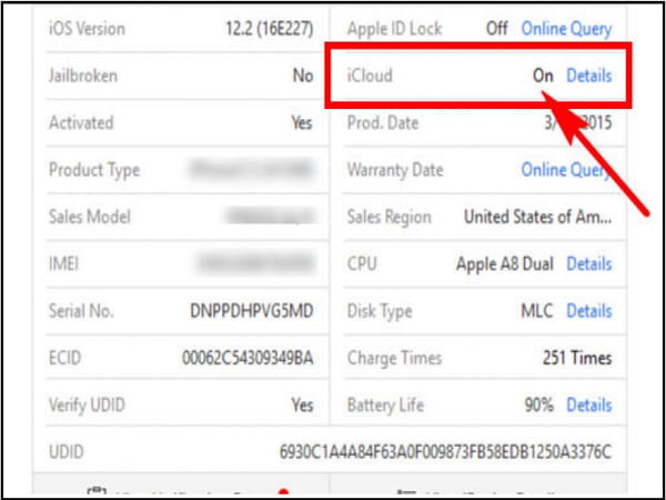 Kiểm tra Icloud và Apple id